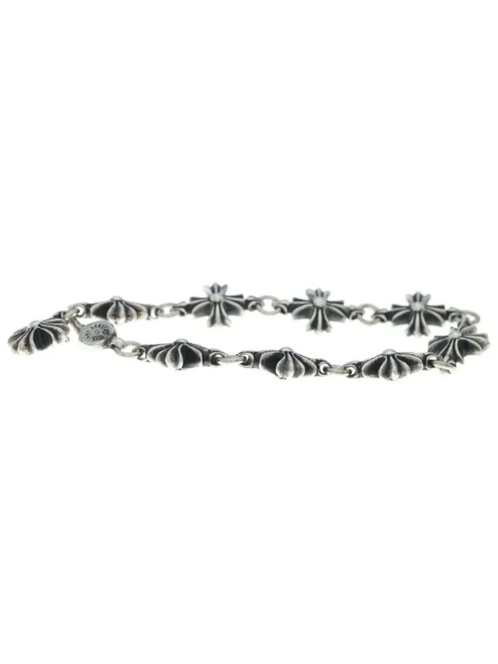 Chrome Hearts CO CH Plus Cutout Bracelet Silver